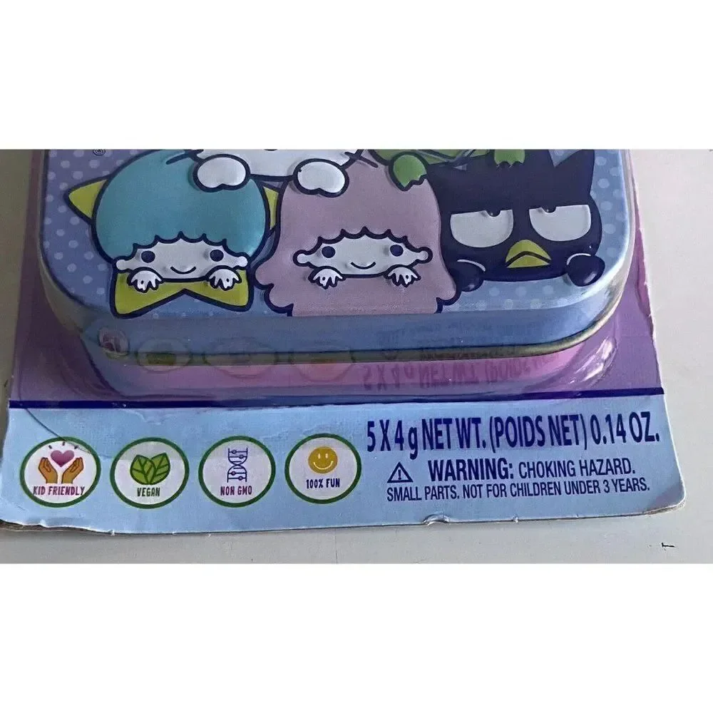 5 Pack Sanrio Hello Kitty and Friends Flavored Lip Balm‎ & Tin Set Plant Based